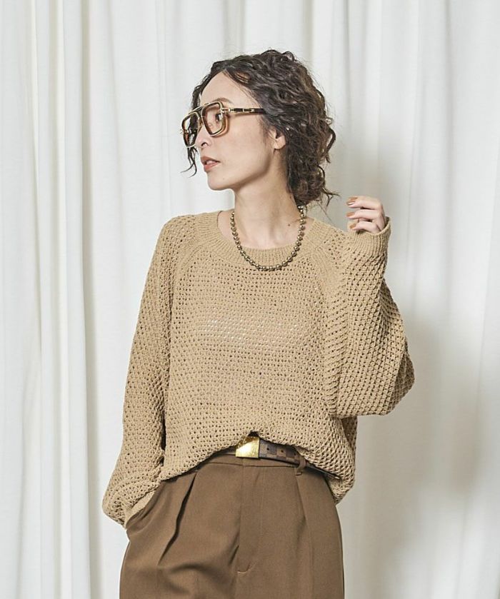 【2月入荷予定】THOMAS MAGPIE(トーマスマグパイ)|5G Lace Summer Knit|2261703