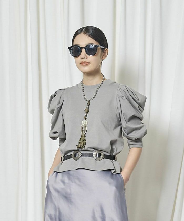 THOMAS MAGPIE(トーマスマグパイ)|The fanctional Basic Gathered Sleeves Tops|2261803