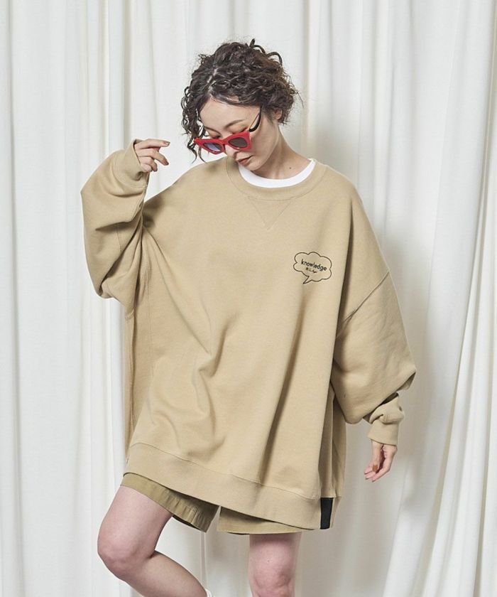 【2月入荷予定】THOMAS MAGPIE(トーマスマグパイ)|C/T Sweat(Big)『knowledge』|2261839