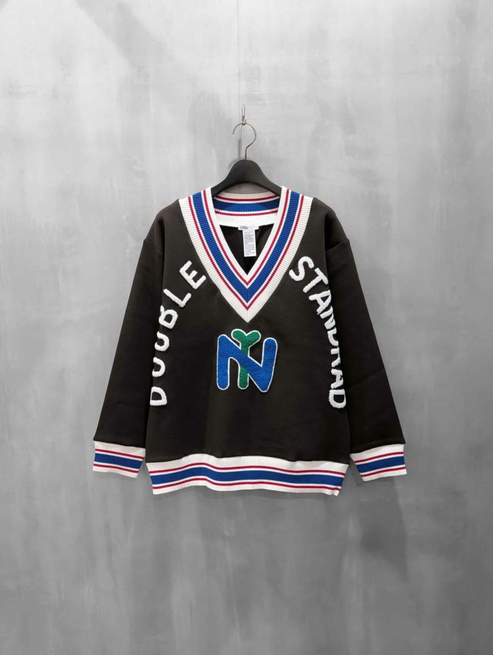 DOUBLE STANDARD CLOTHING(ダブルスタンダードクロージング)|ダンボール刺繍セーター|0208-510-253