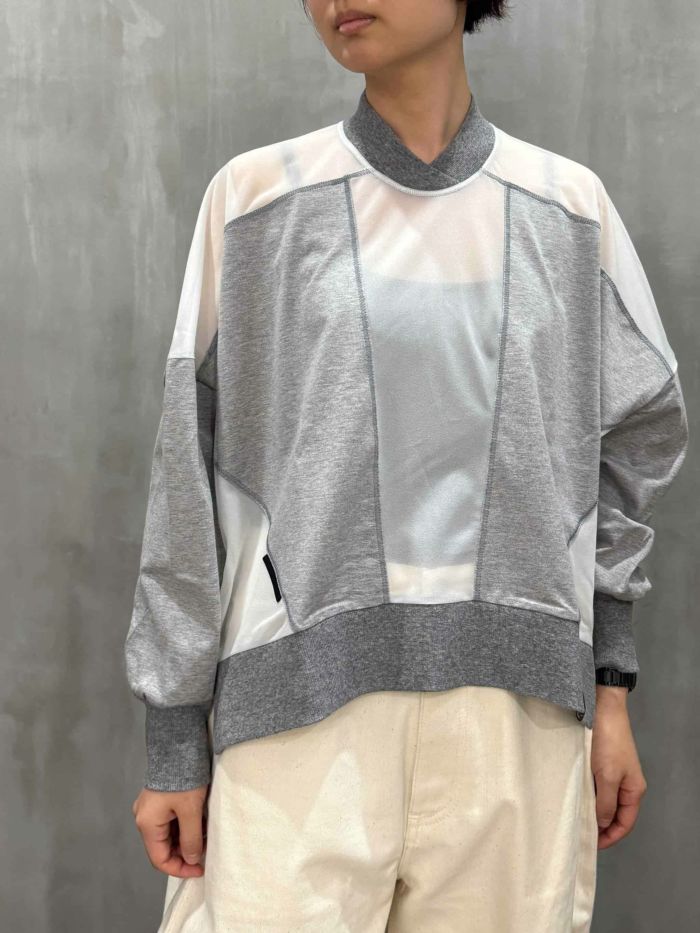 1% SHUHEI OGAWA(イチパーセント シュウヘイオガワ)|切り替えチュールカットソー|25A-T-40