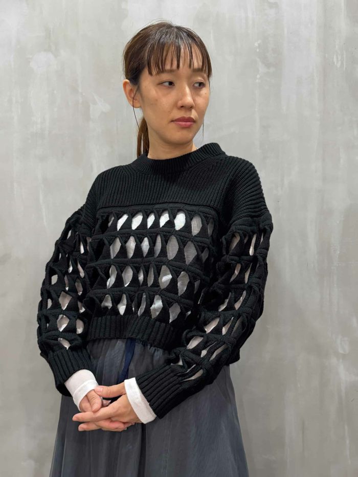 Mylanka(ミランカ)|幾何風デザインニット|M90410