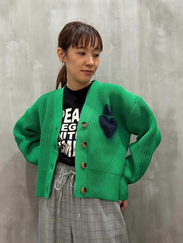 Mylanka(ミランカ)|ハートモチーフニットカーディガン|M90412