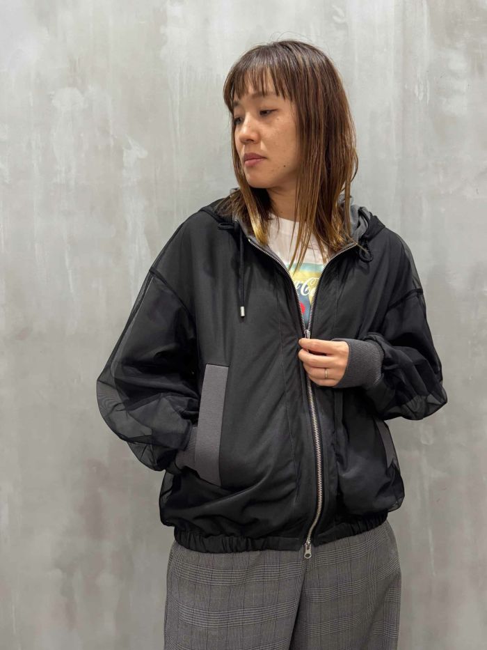 Lallia Mu(ラリア・ムー)|チュールラップパーカー|2513212