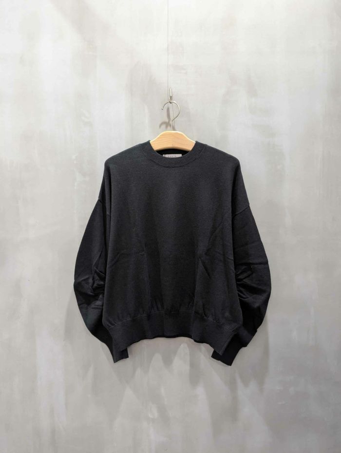 trois(トロワ)|コットンカシミアミラノリブバルーン袖ニット|T256-88040