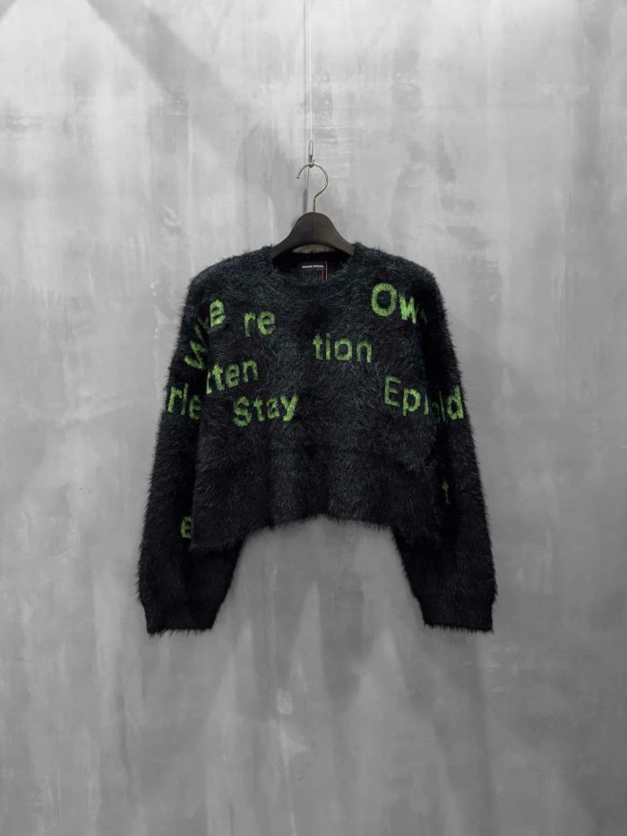 MAISON SPECIAL（メゾンスペシャル）｜Shaggy Logo Knit Tops