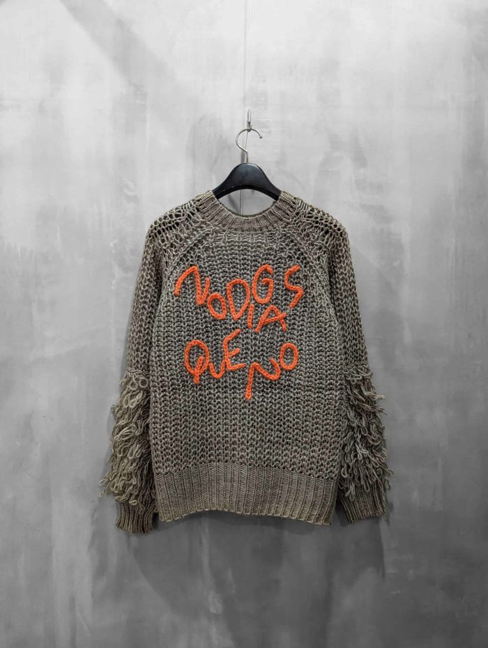 RISLEY(リズレー)|Fringe Logo Knit|R2503-FLN899