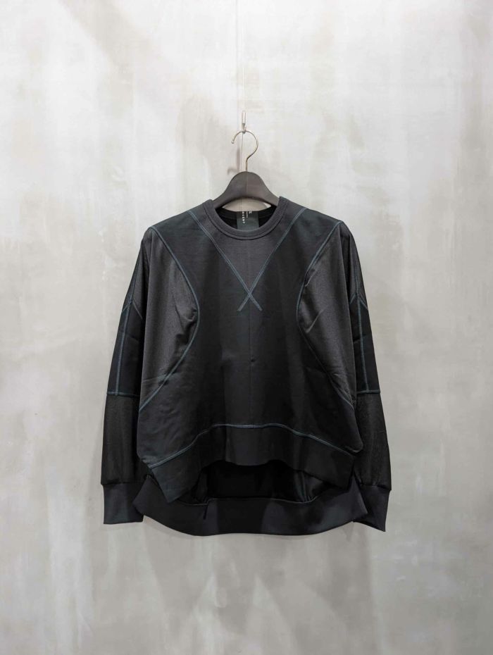 1% SHUHEI OGAWA(イチパーセント シュウヘイオガワ)|オーガンジーデザインカットソー|25W-T-20