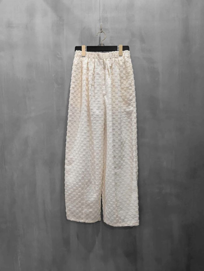 CEaRET(シーレット)|Jacquard Tuck Gather Curve Pants|254011
