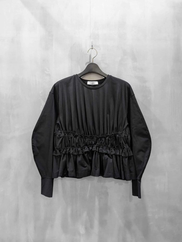 CEaRET(シーレット)|Gather Long T-shirt|254012