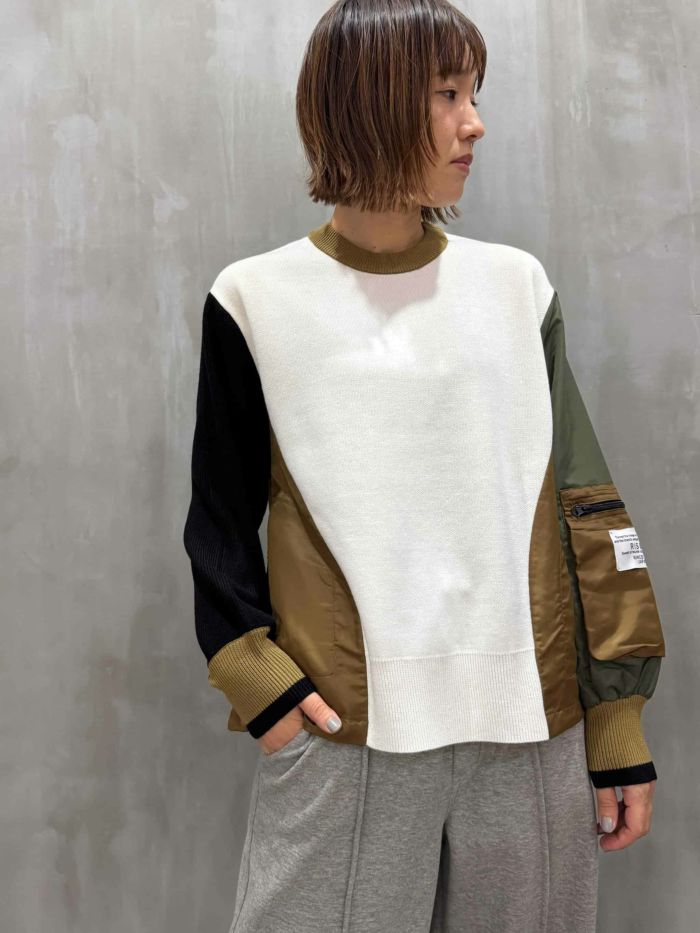 RISLEY(リズレー)|Docking Pocket Sleeve Knit|R2503-DNT876