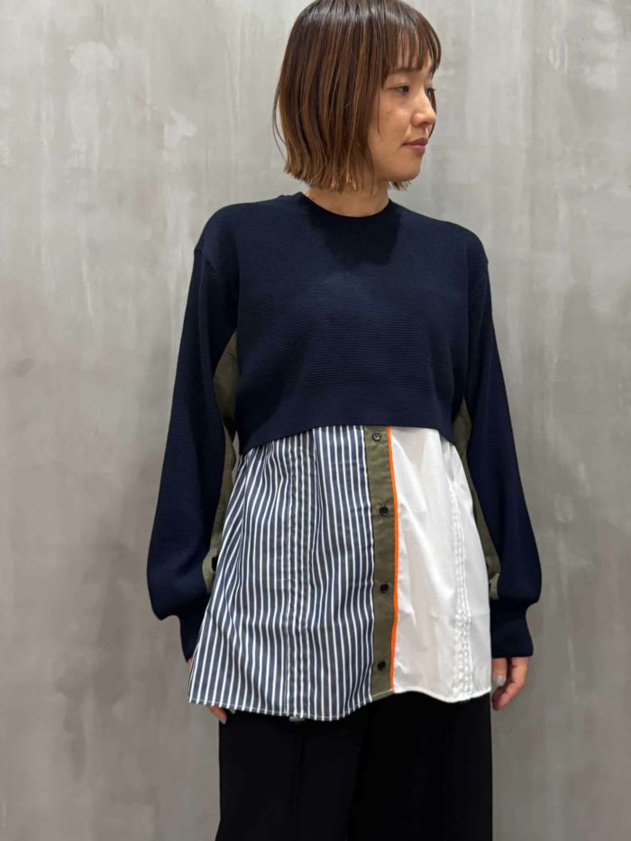 【ラスト1点】RISLEY(リズレー)|Docking knit shirt|R2503-SDN889