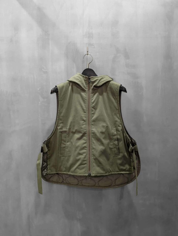 SIWALY fluid(シワリーフルイド)|Reversible Hoodie Vest|525408
