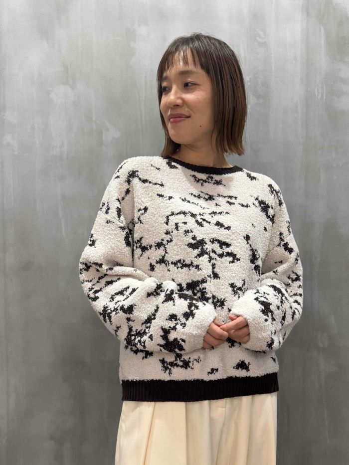 ayane(アヤン)|ニットジャガードモフモフプルオーバー|875833