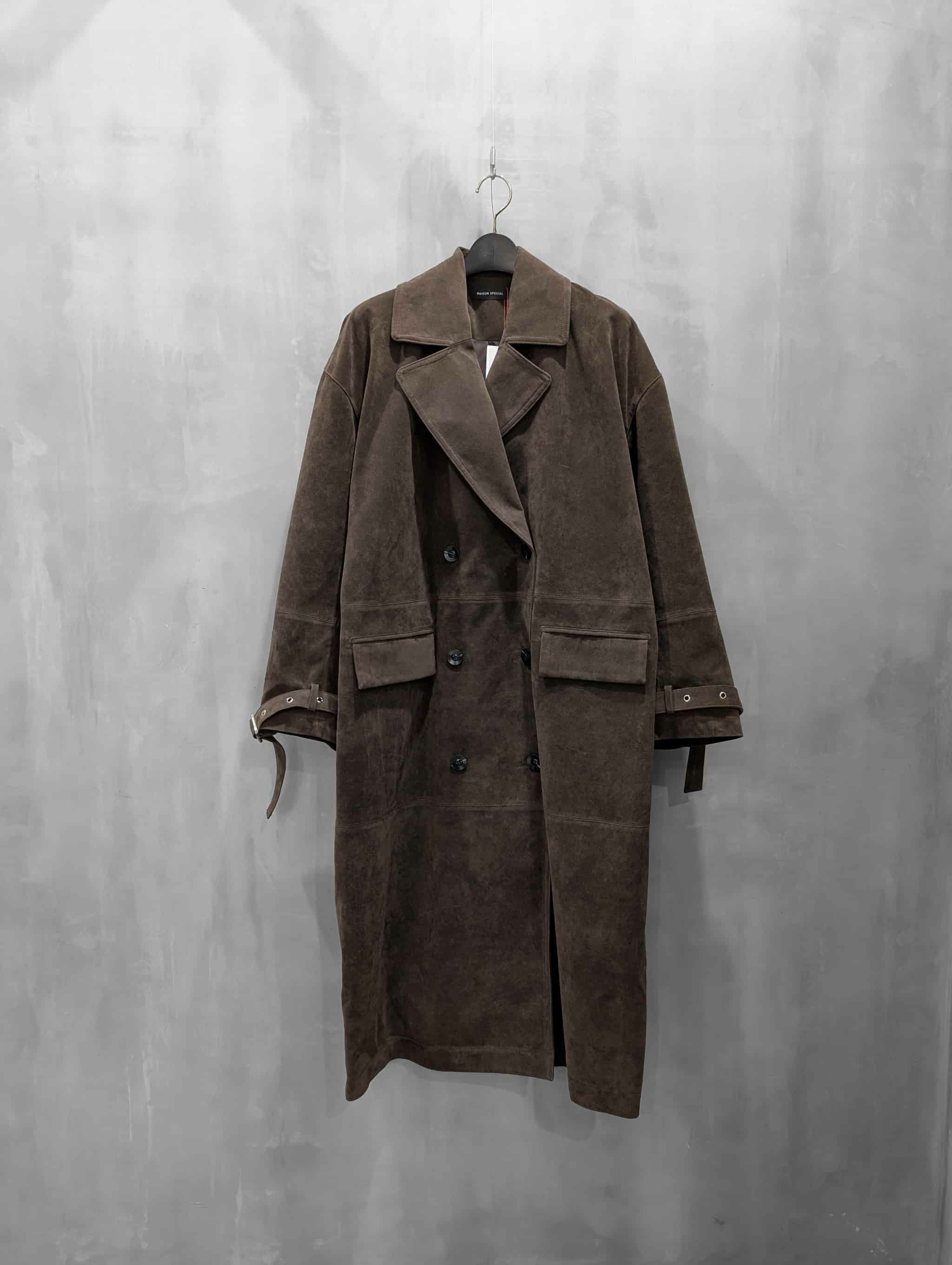 MAISON SPECIAL(メゾンスペシャル)|Suede Trench Coat|21252165803