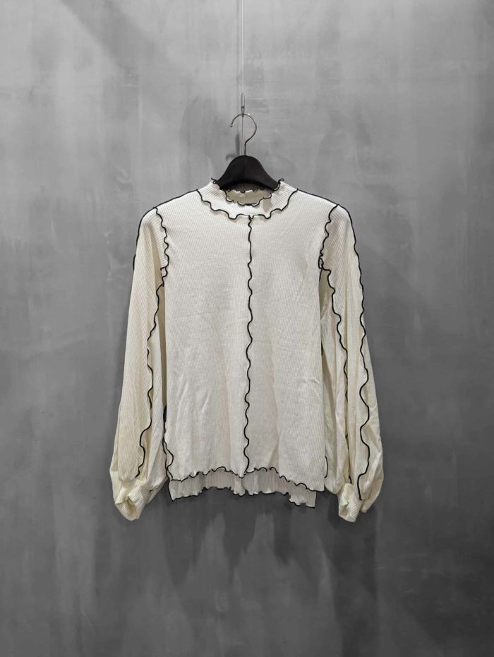 1% SHUHEI OGAWA(イチパーセント シュウヘイオガワ)|ソフトリブメローニット|25W-T-18