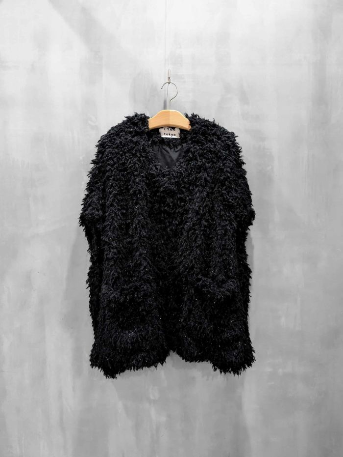 CYAN TOKYO(シアントーキョー)|ラメシャギーポンチョ|507420