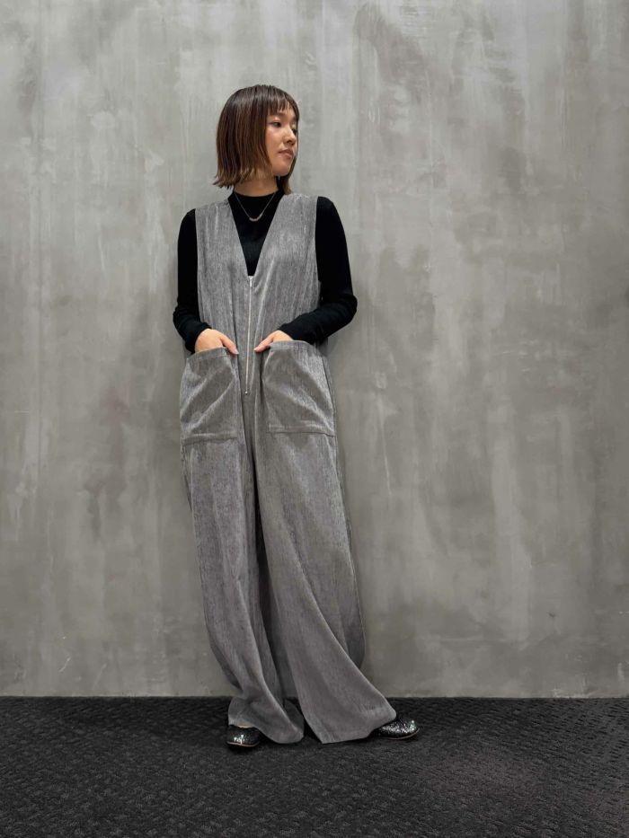 CYAN TOKYO（シアントーキョー）｜スラブモールビッグポケットサロペ