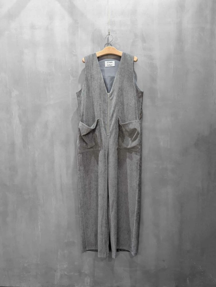 CYAN TOKYO(シアントーキョー)|スラブモールビッグポケットサロペ|507419