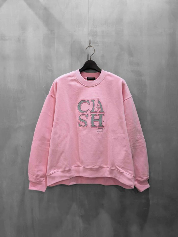MAISON SPECIAL(メゾンスペシャル)|CLASH Logo Stud Sweatshirt|21252415315