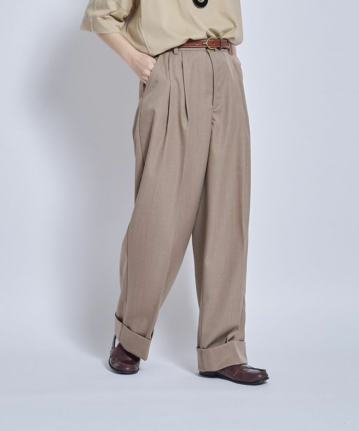 【4月入荷予定】THOMAS MAGPIE(トーマスマグパイ)|T/R Chambray Pants|2262313