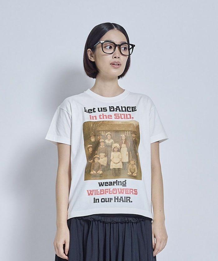【5月入荷予定】THOMAS MAGPIE(トーマスマグパイ)|mini Tシャツ「let us dance in the sun, wearing wildflowers in our hair.」|2262867