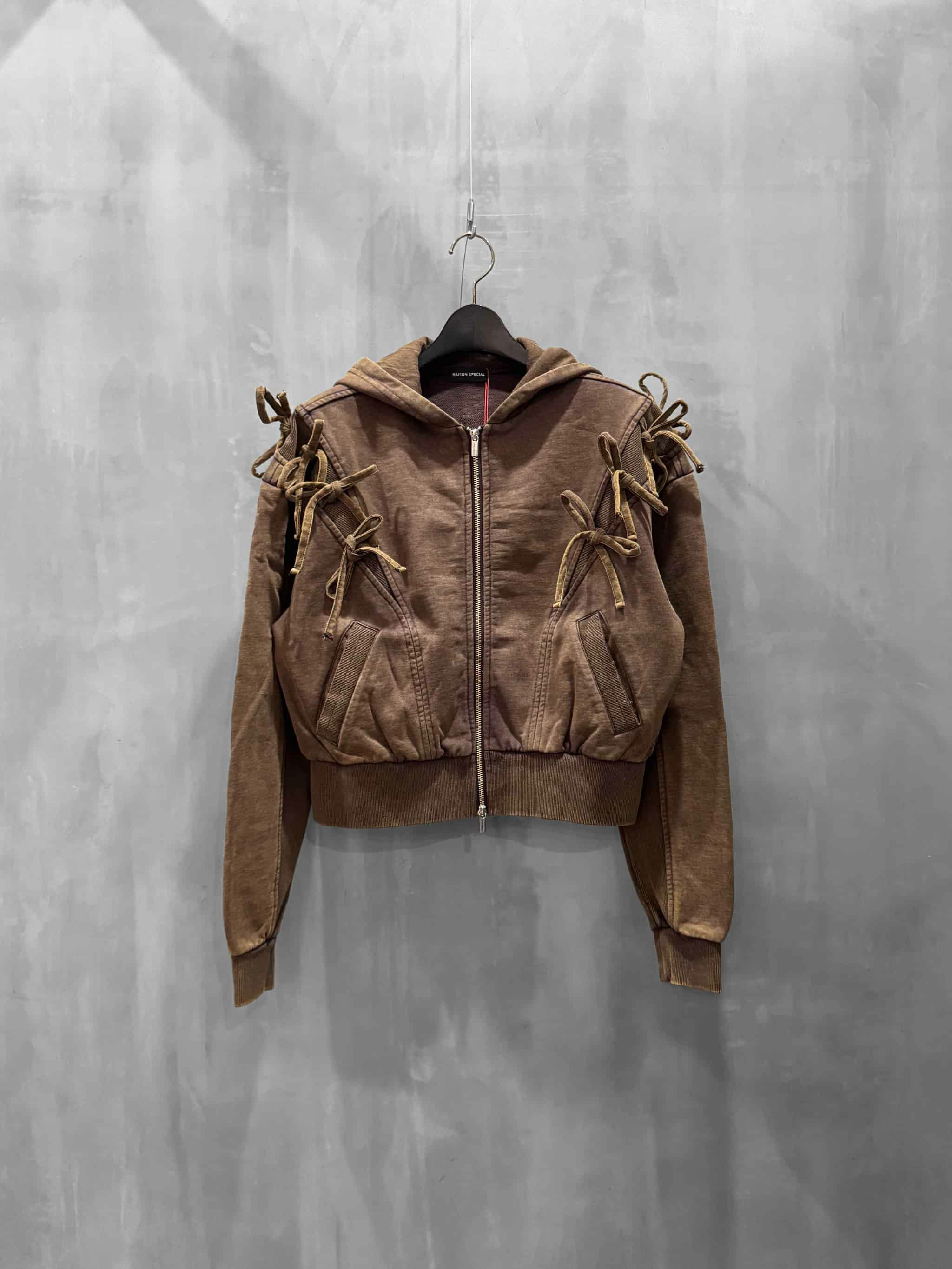 MAISON SPECIAL(メゾンスペシャル)|Shoulder Ribbon Hoodie|21252415314