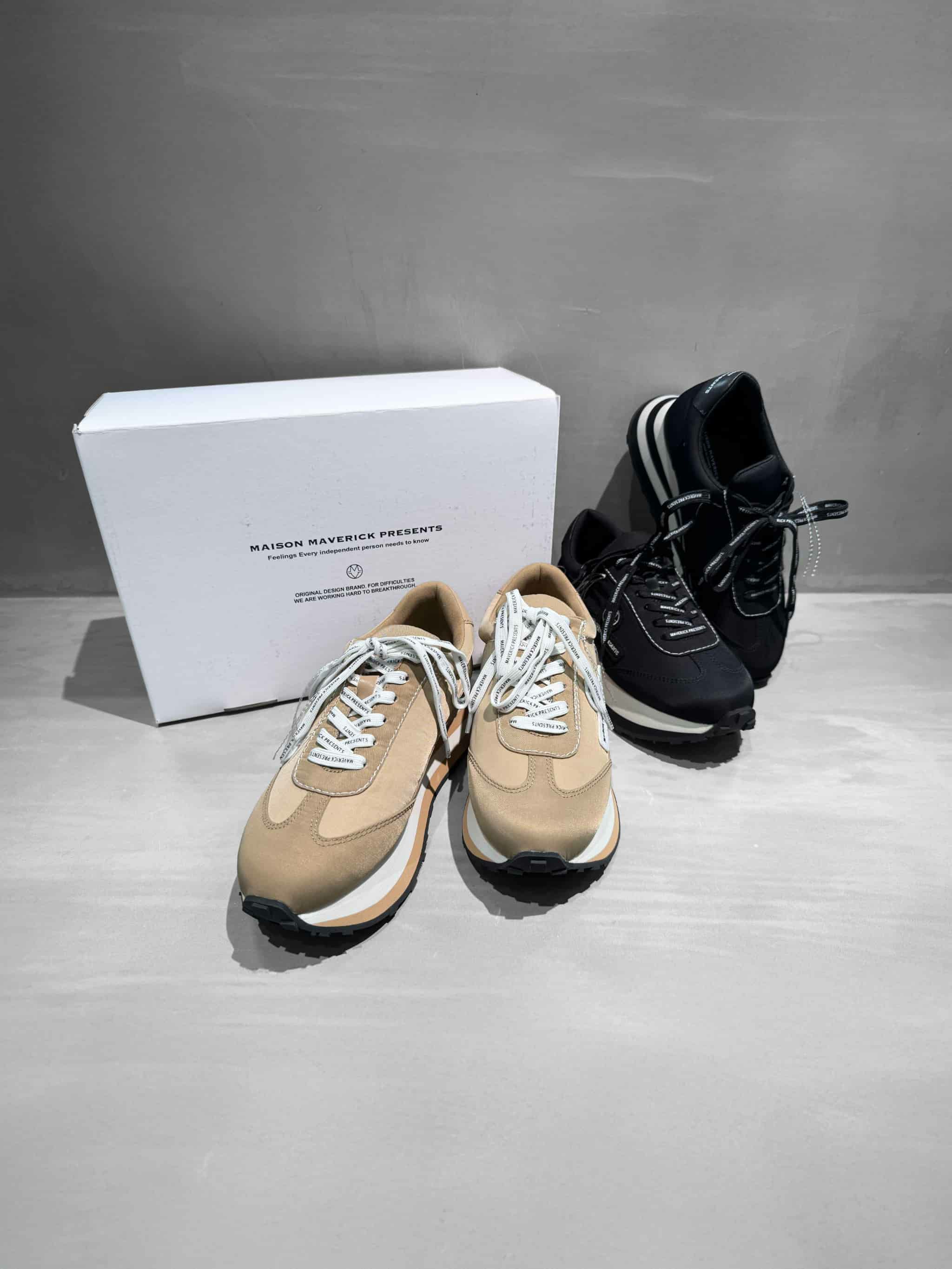 MAISON MAVERICK PRESENTS(メゾンマヴェリックプレゼンツ)|Fringe Embroidery Trad Sneakers|MS2535