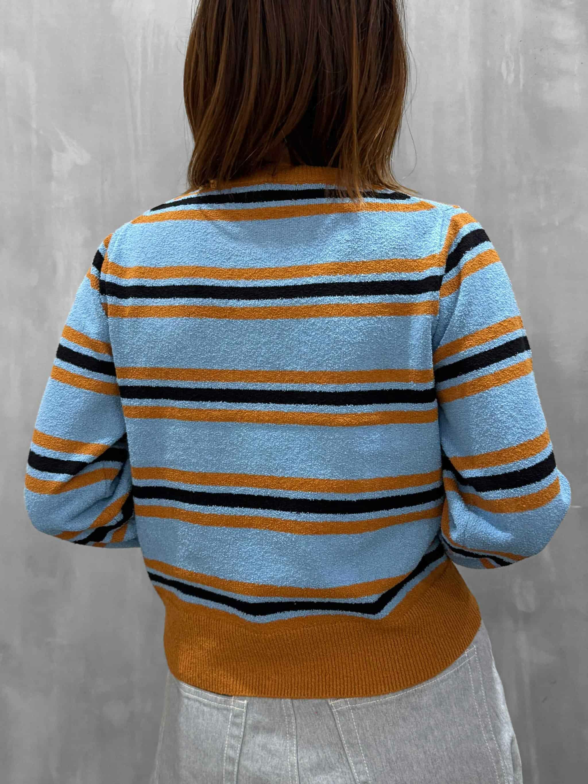 ✨極美品✨トーマスマグパイ　リップ柄　ニット　クルーネック　総柄　ウール混　38 ✨極美品✨トーマスマグパイ リップ柄 ニット クルーネック 総柄 ウール混