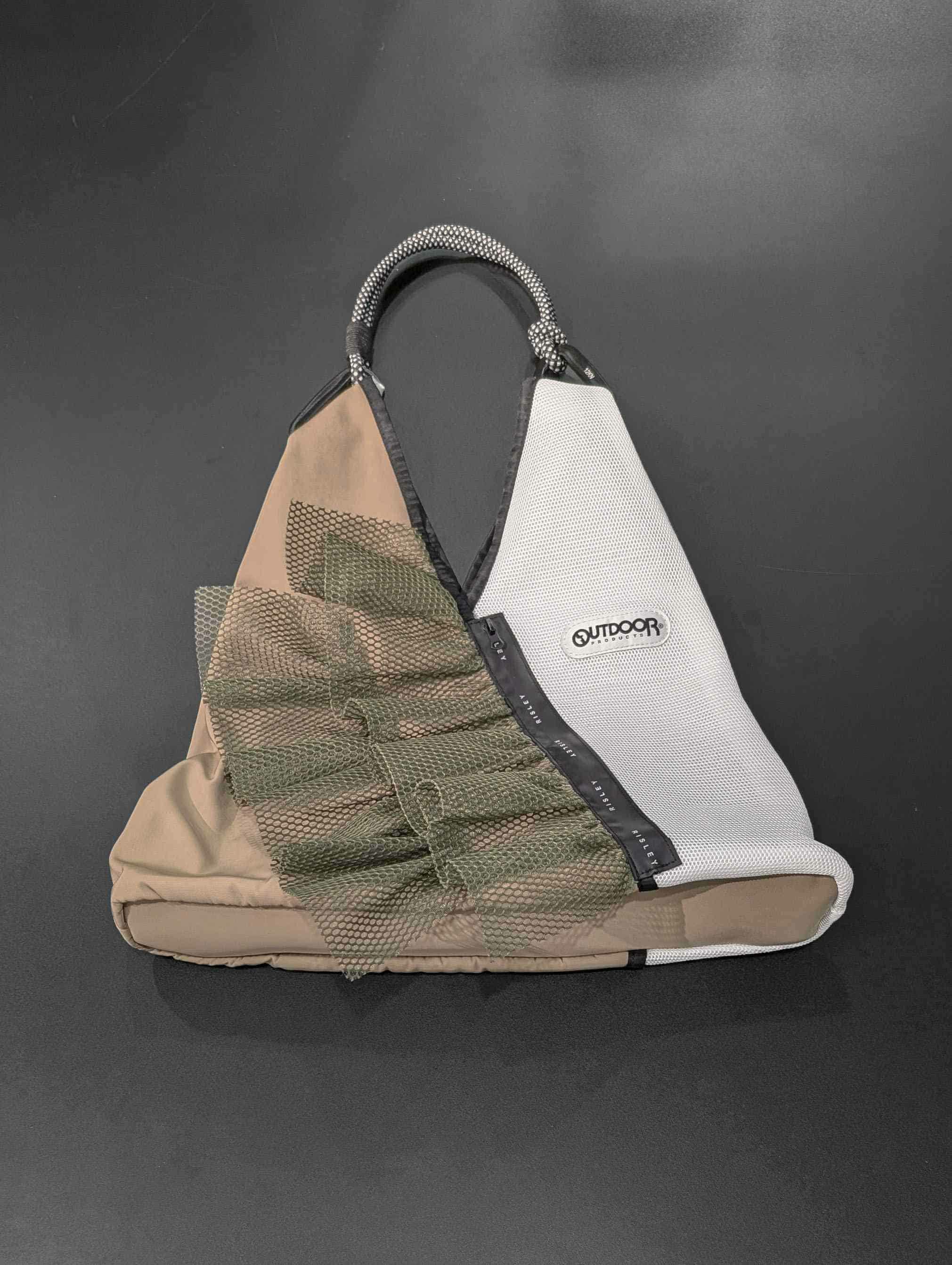 RISLEY(リズレー)|×OUTDOOR Triangle mesh bag with frills|R2601-TFM46