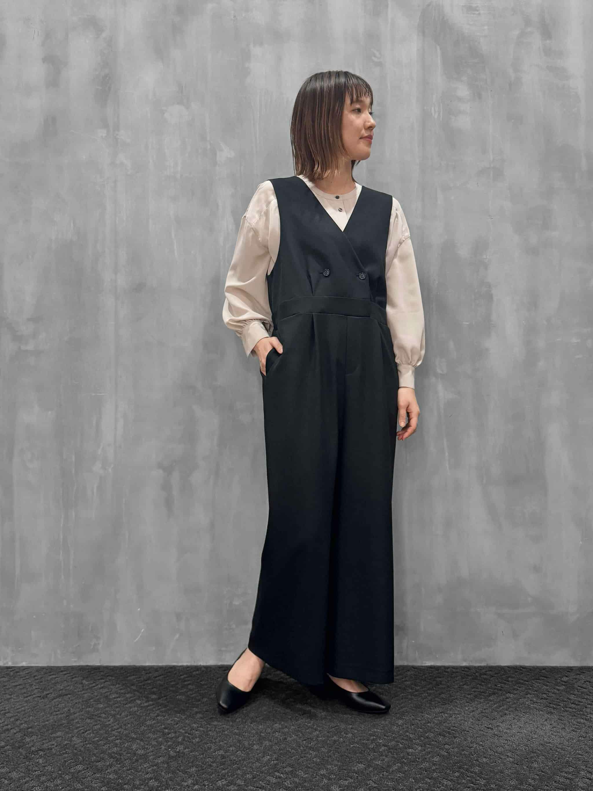 trois（トロワ）｜ソフィーツイルストレッチ サロペット｜T261-87022